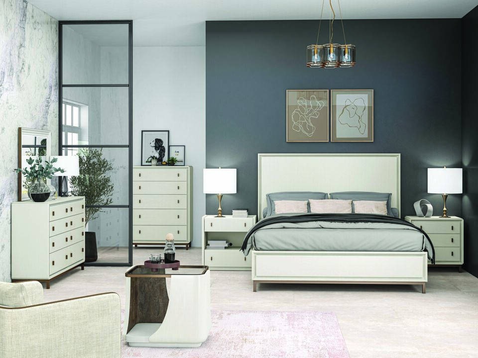 Blanc Queen Panel Bed