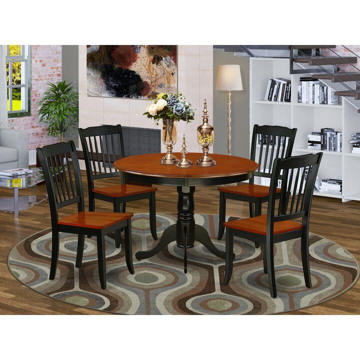 Dining Room Set Black & Cherry