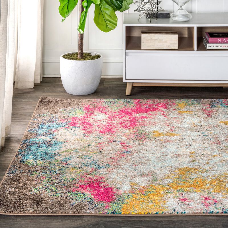 Contemporary Pop Modern Abstract Area Rug
