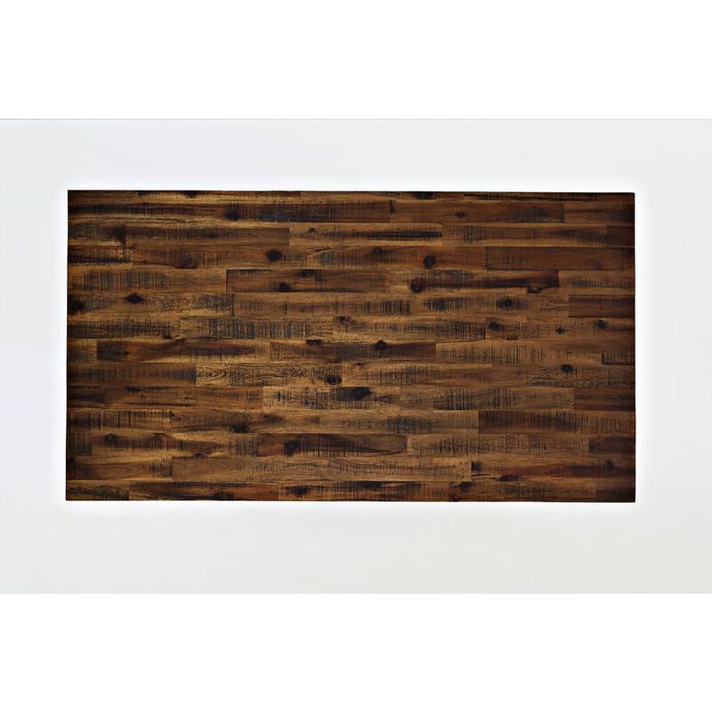 Jofran Distressed Industrial Three Drawer 48 Coffee Table