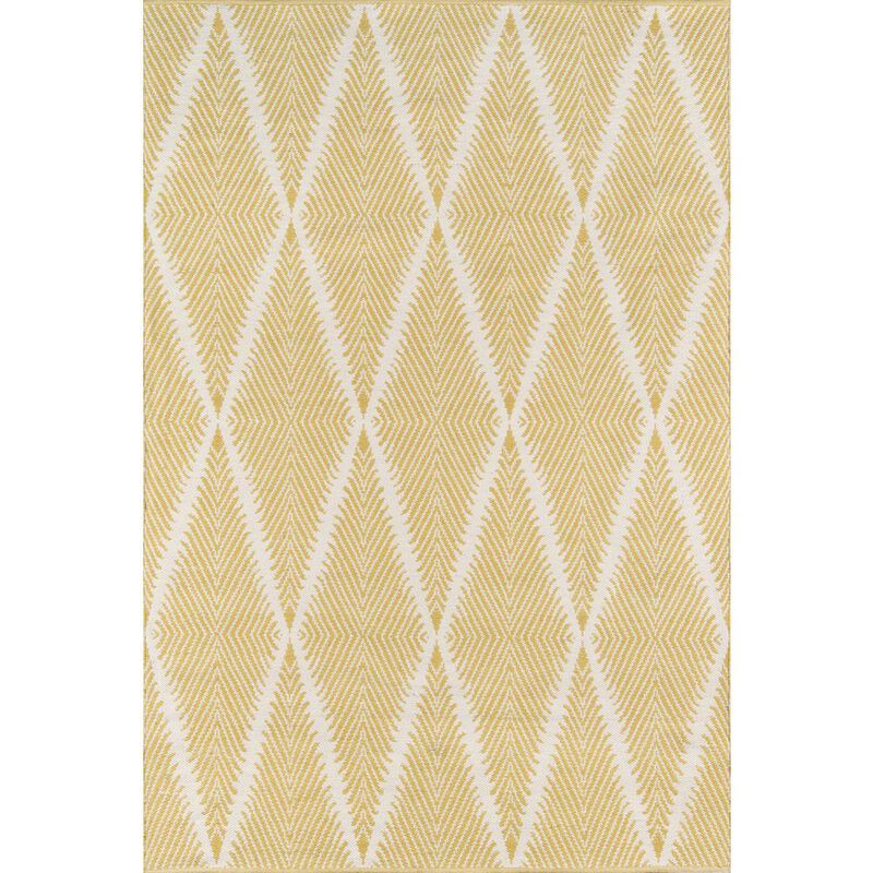 Erin Gates Contemporary Rectangle Area Rug, Citron, 2' X 3'
