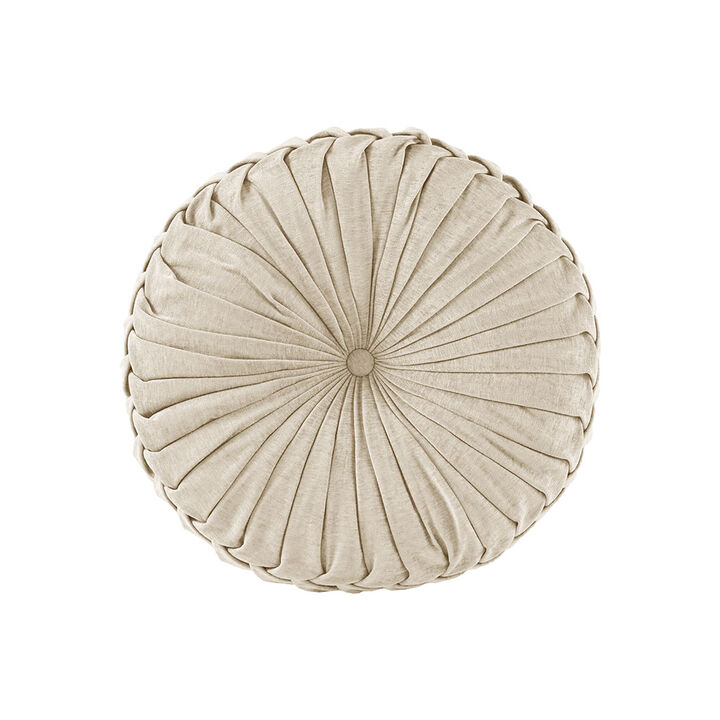 Gracie Mills Yvonne Plush Round Chenille Floor Pillow Cushion