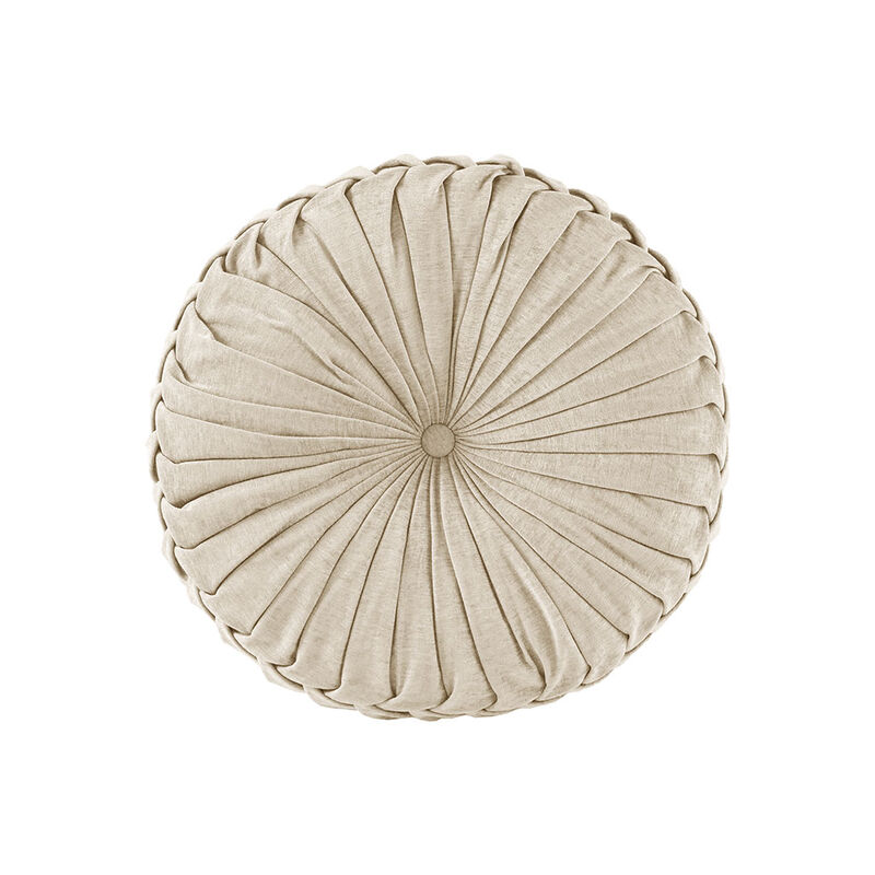 Gracie Mills Yvonne Plush Round Chenille Floor Pillow Cushion