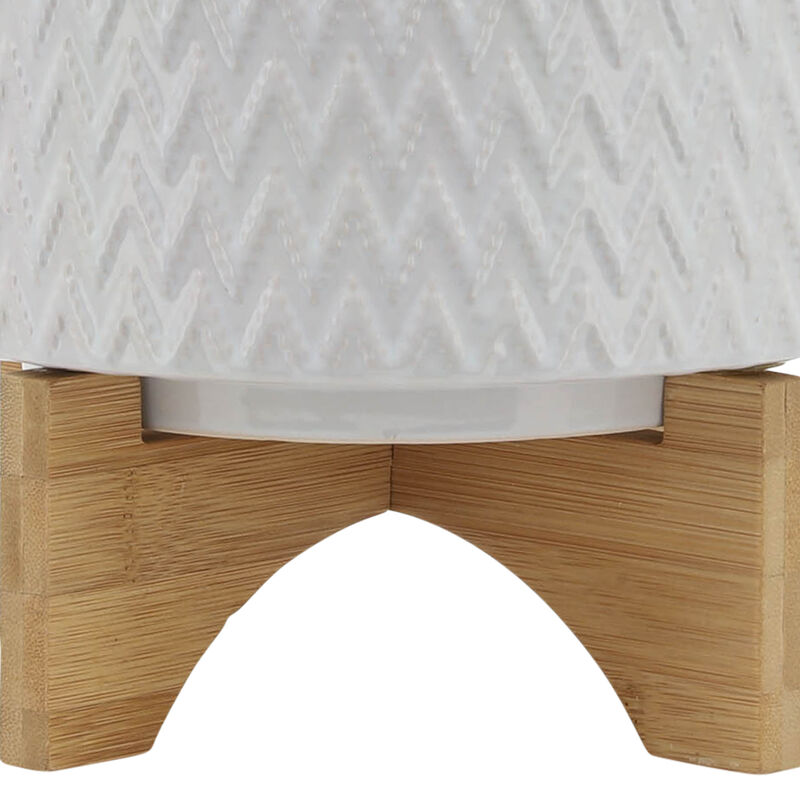 8" Chevron Planter W/Stand