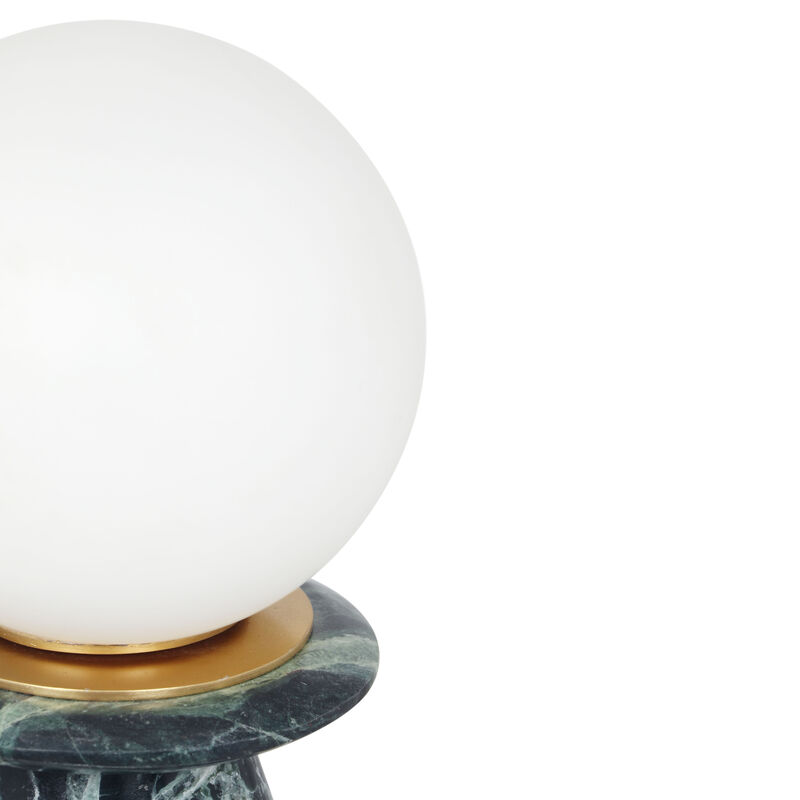 Globe Onyx Black Marble Lamp