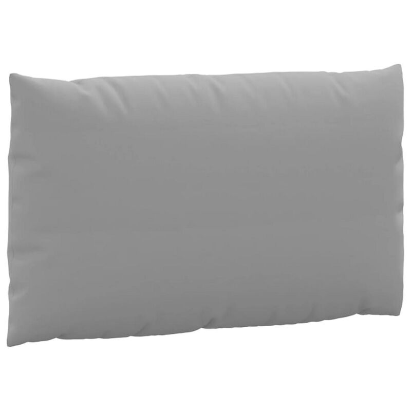 Paom 3pc Outdoor Patio Cushion for Bench, Plush Gray Oxford Fabric - Benzara