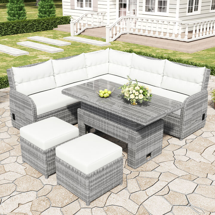 Merax Outdoor Patio Rattan Furniture Set