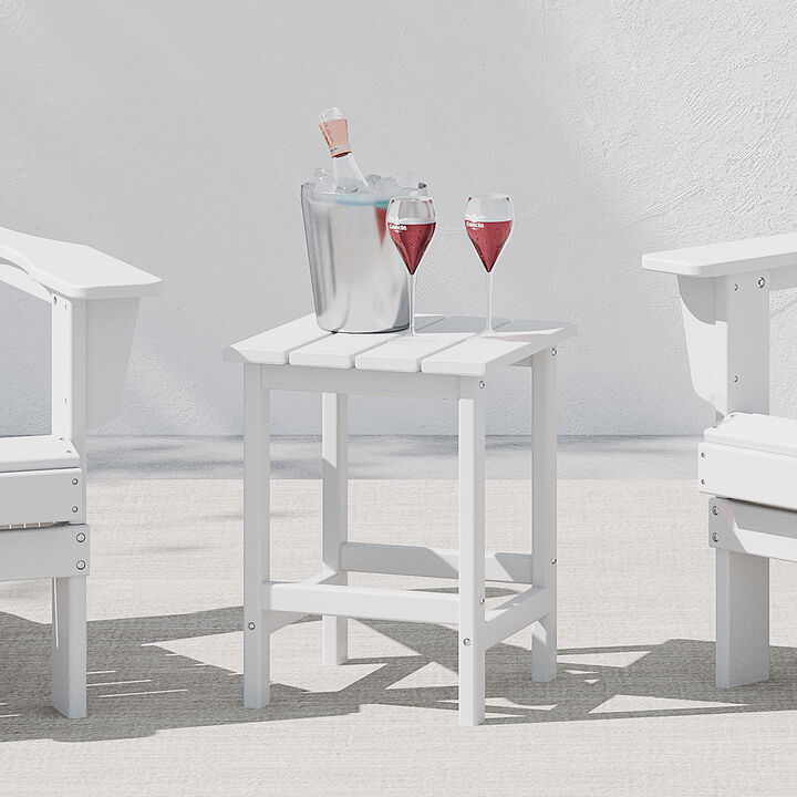 WestinTrends Westintrends 14" square outdoor Side table for Adirondack chair