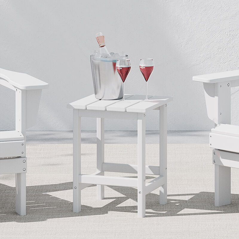 WestinTrends Westintrends 14" square outdoor Side table for Adirondack chair