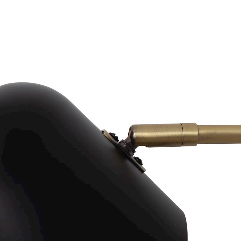 NOVA OF CALIFORNIA Culver 3 Light Arc Floor Lamp - 86, Matte Black & Weathered Brass