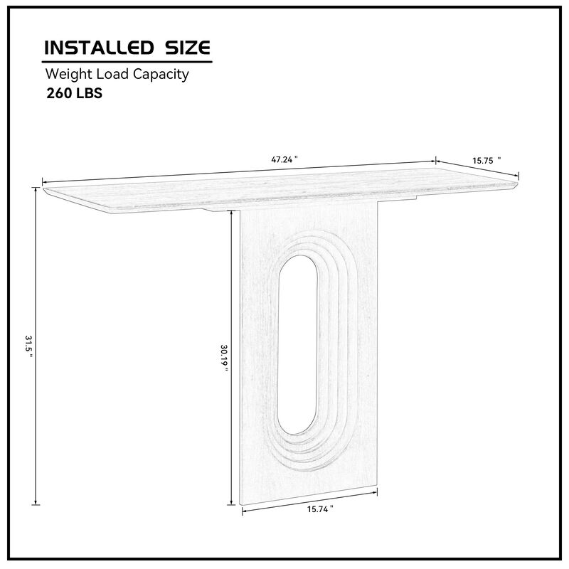 Merax Narrow Console Table for Hallway, Entrance
