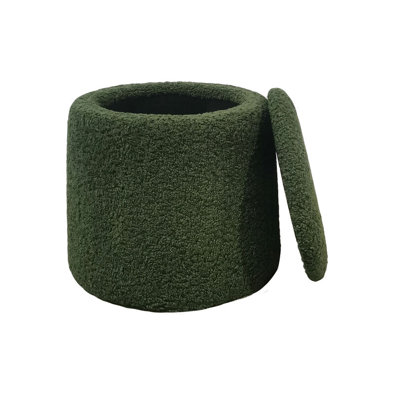 Gracie Mills ivie Circular Storage Ottoman