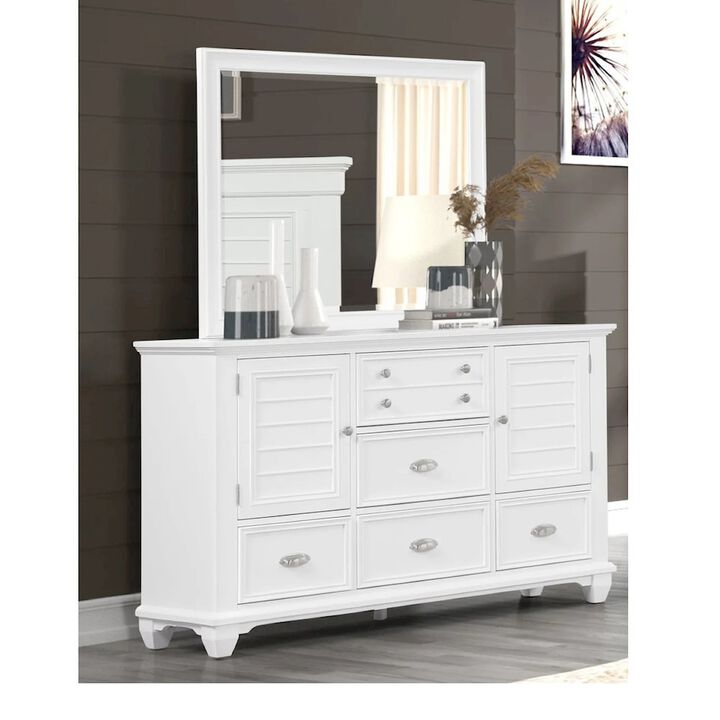 New Classic Furniture Jamestown Door Chest- White