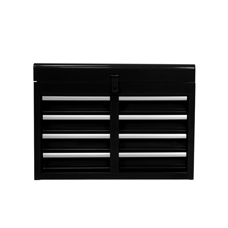 Detachable 5 Drawer Tool Chest With Bottom Cabinet And One Adjustable Shelf-Black