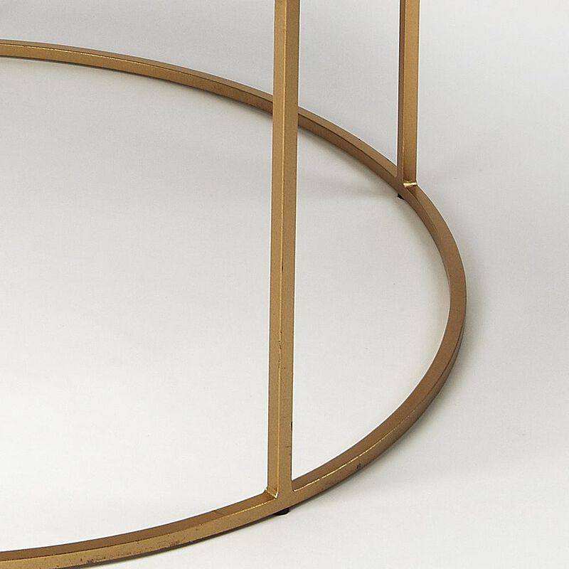 White Marble Round Coffee Table, Belen Kox