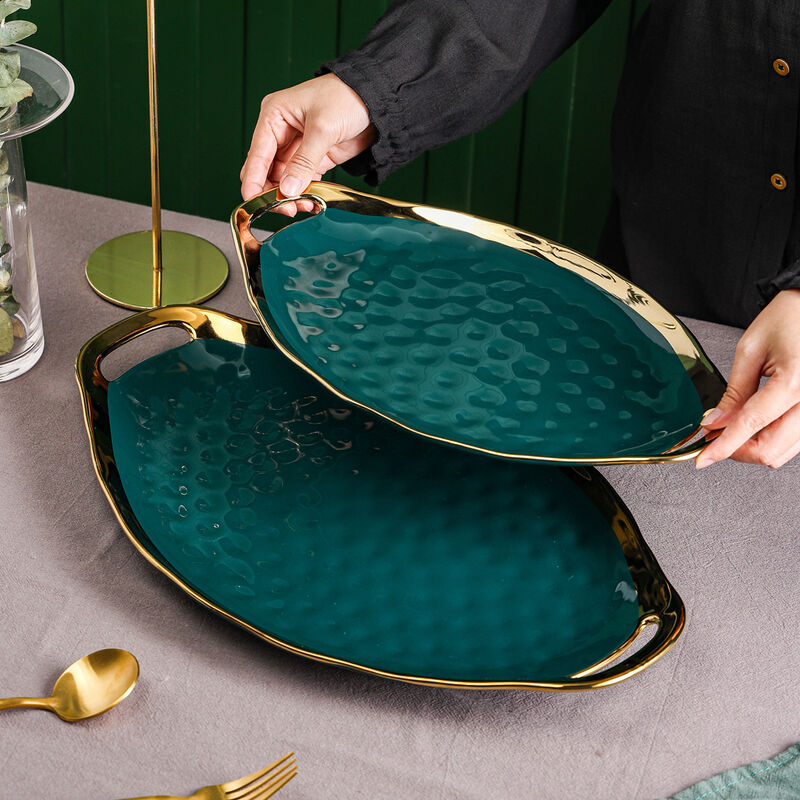 Stone Lain Florian Porcelain Serving Plate Set 2 Piece