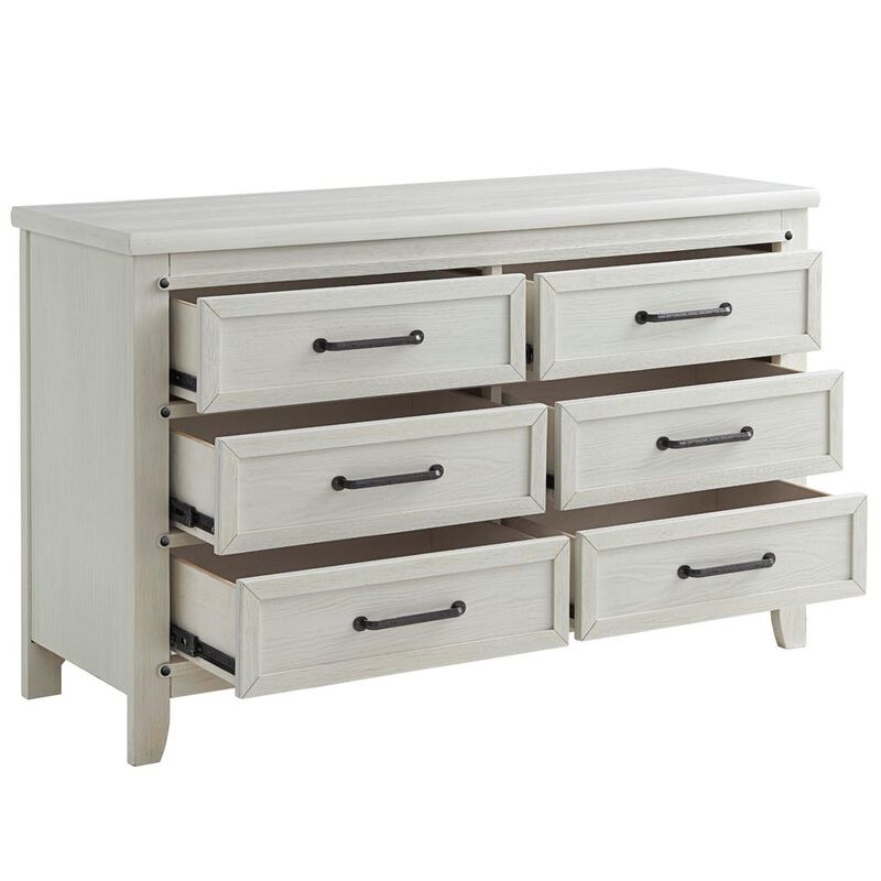 Soho Baby Ellison 6Dr Dresser Rustic White