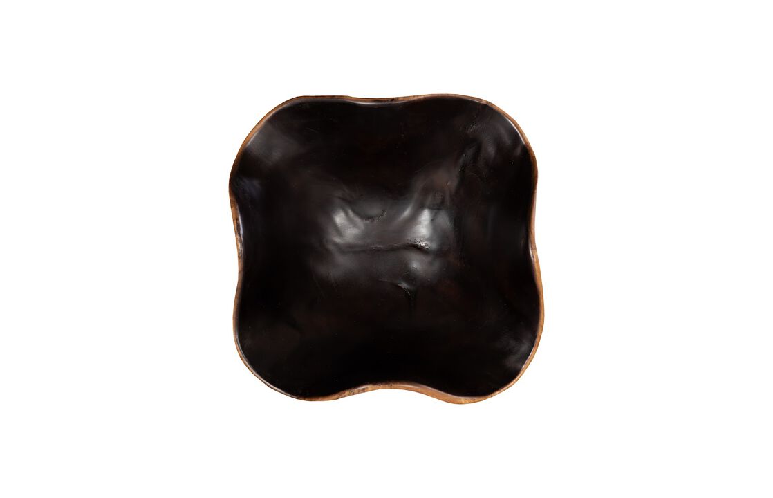 Teak Wood Black Bowl