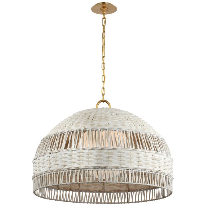 Whit X-Lrg Dome Hanging Shade