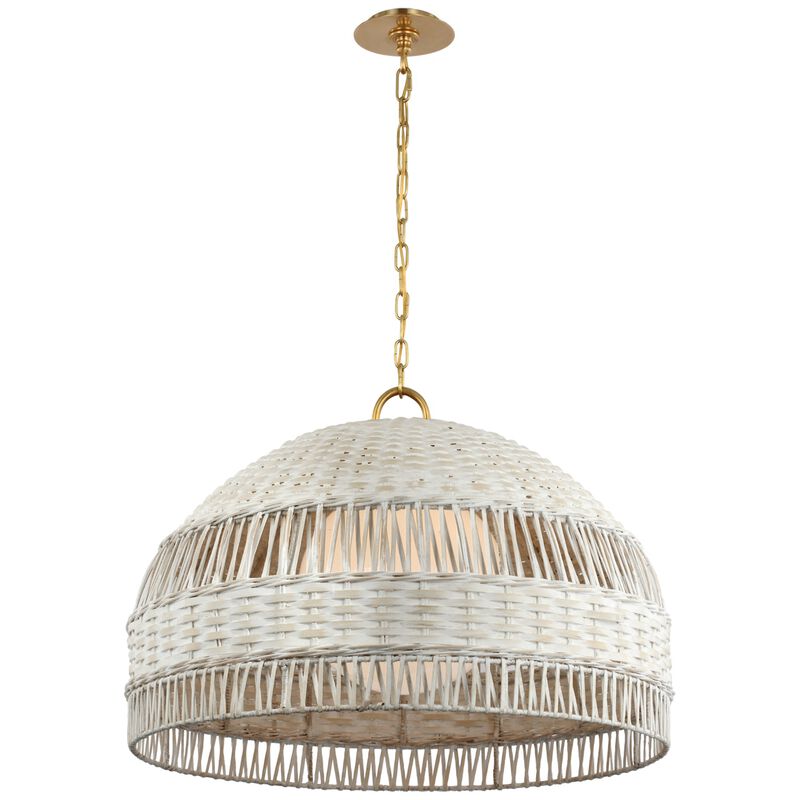 Whit X-Lrg Dome Hanging Shade