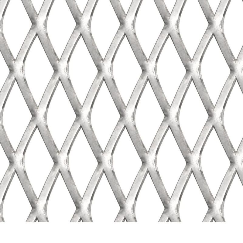 vidaXL Garden Wire Fence Stainless Steel 19.7"x19.7" 0.8"x0.4"x0.1"