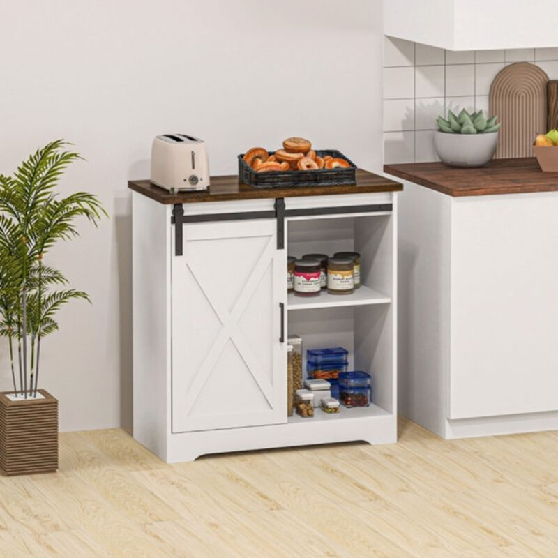 Kitchen Sideboard Storage Cabinet with Adjustable Shelves