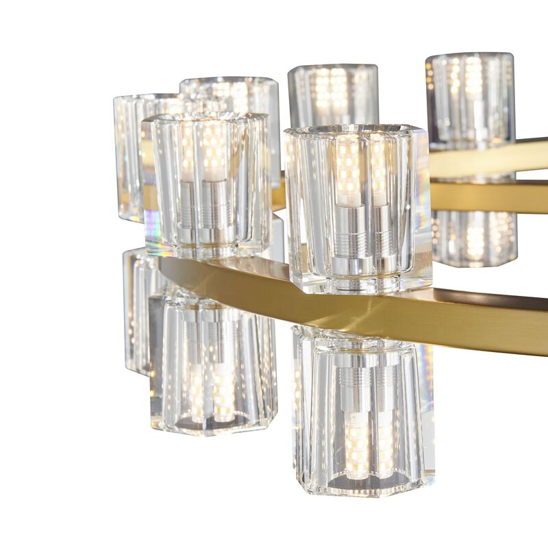 Anderson Chandelier Gold Crystal 36" Diameter
