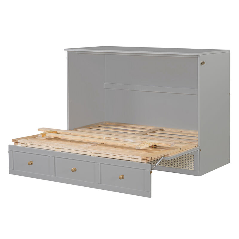 Merax Murphy Bed with Large Drawers