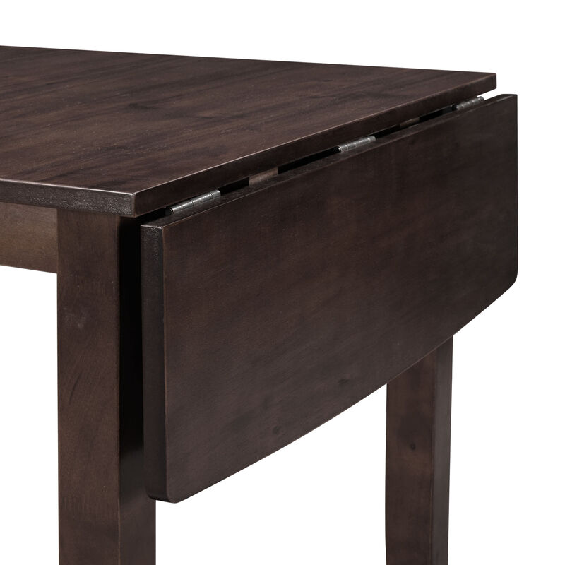 Merax 3-Piece Wood Drop Leaf Extendable Dining Table Set