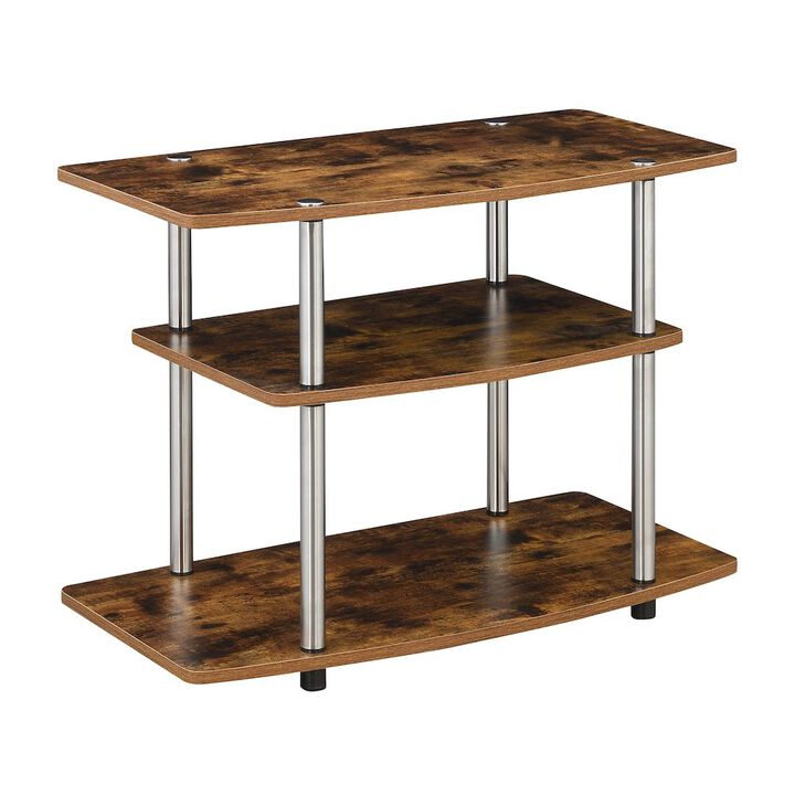 Convenience Concepts Designs2Go No Tools 3 Tier TV Stand for TVs up to 37 Inches
