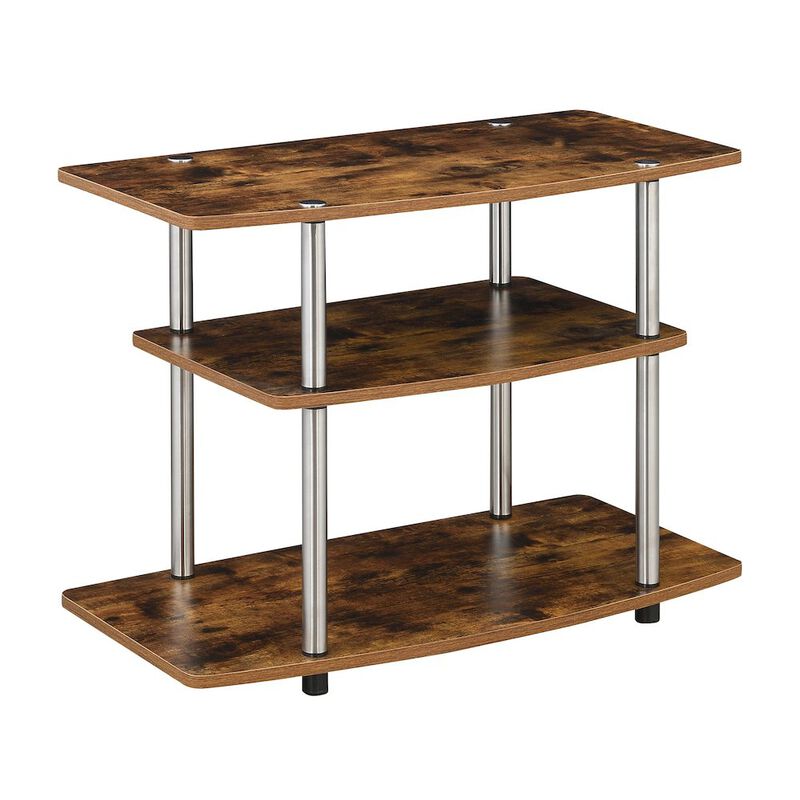 Convenience Concepts Designs2Go No Tools 3 Tier TV Stand for TVs up to 37 Inches