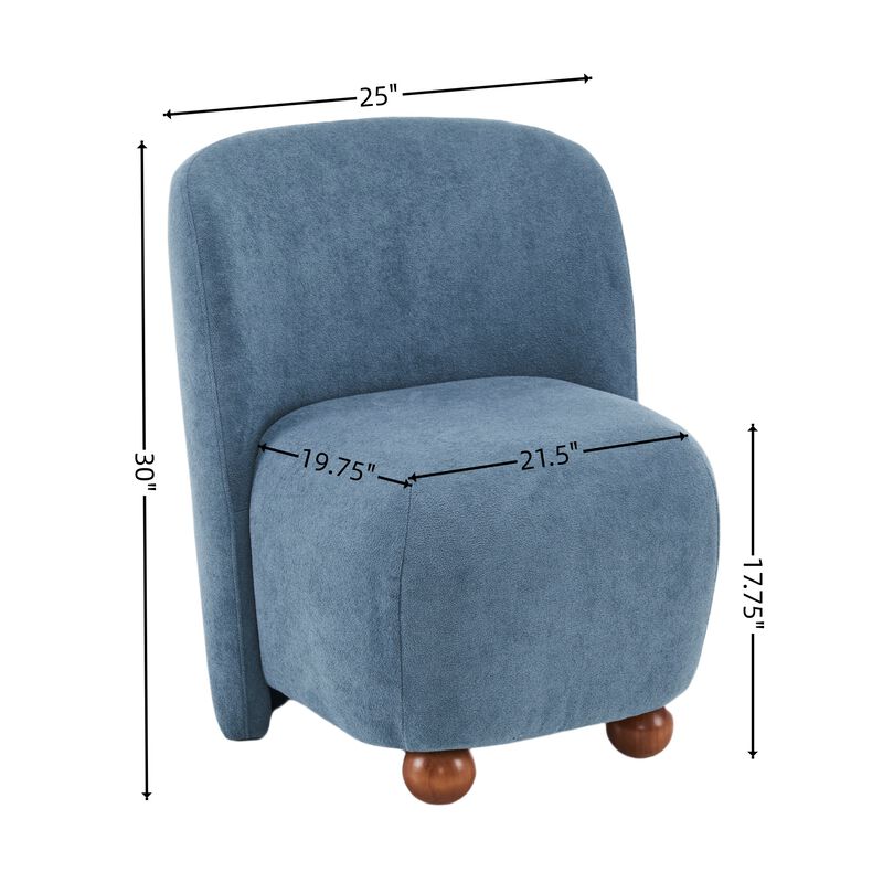 Merax Modern Armless Accent Chair Home Chair