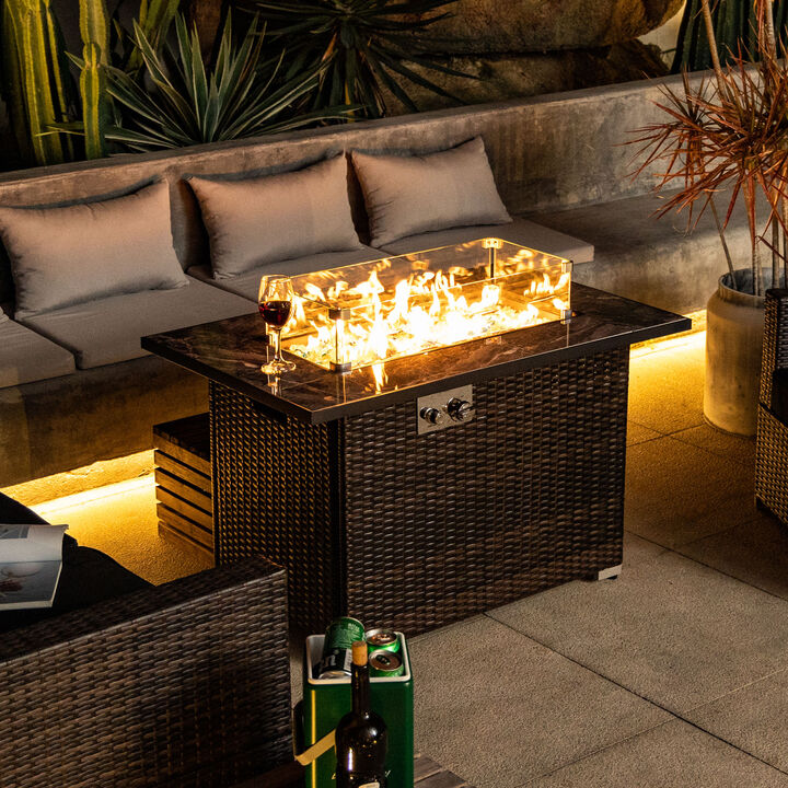 Streamdale Propane Fire Table with Ceramic Tabletop