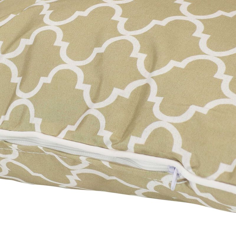 Sunnydaze Indoor/Outdoor Square Throw Pillow - 16 in