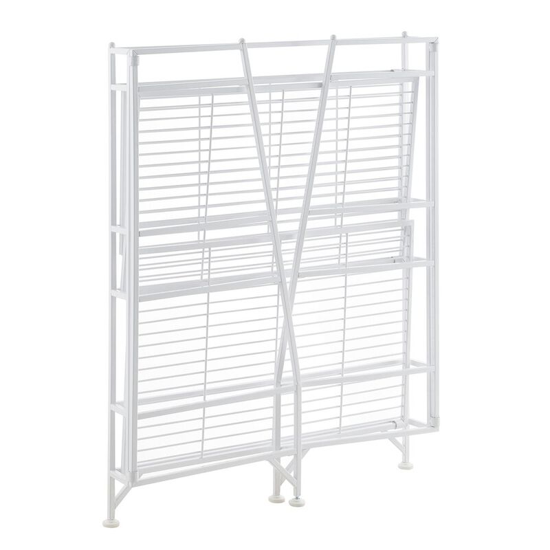 Convenience Concepts Xtra Storage 3 Tier Ladder Folding Metal Shelf