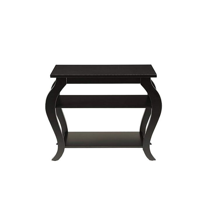 Becci End Table, Black-Benzara