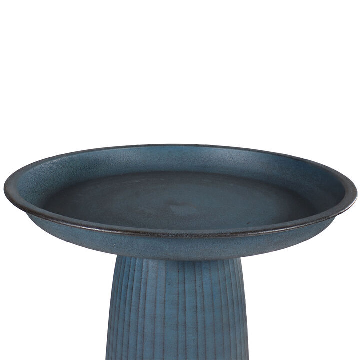 Gleeful Garden Metal Outdoor Bird Bath