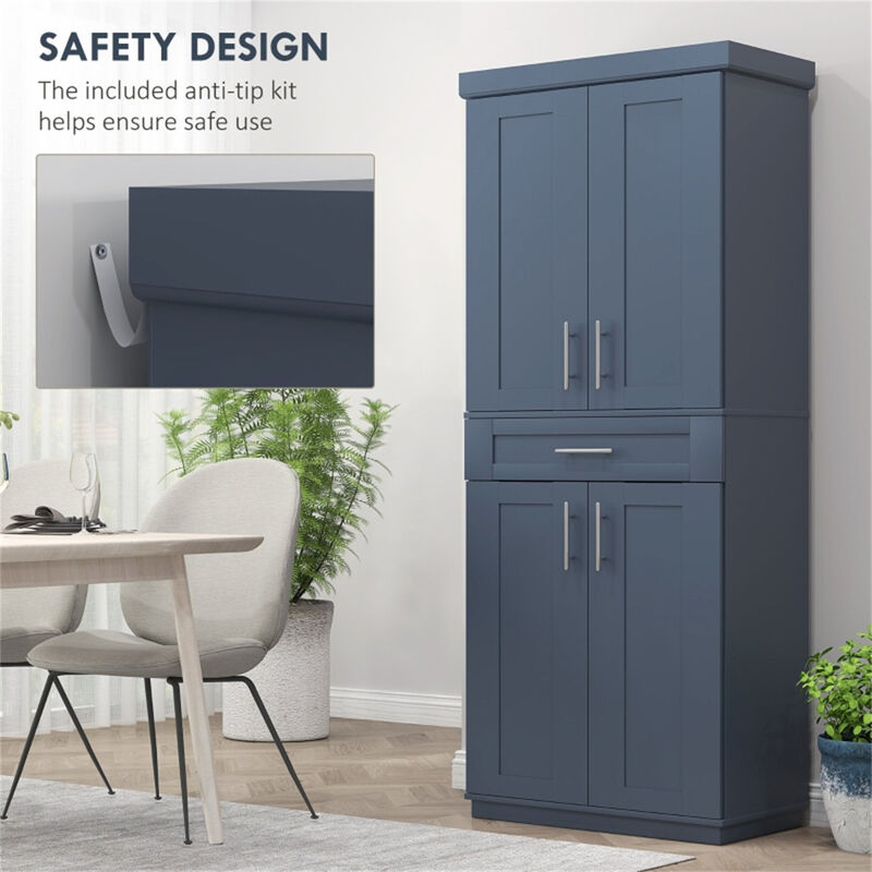 Tall Kitchen Pantry Cabinet – Freestanding Storage for Kitchen & Dining Area