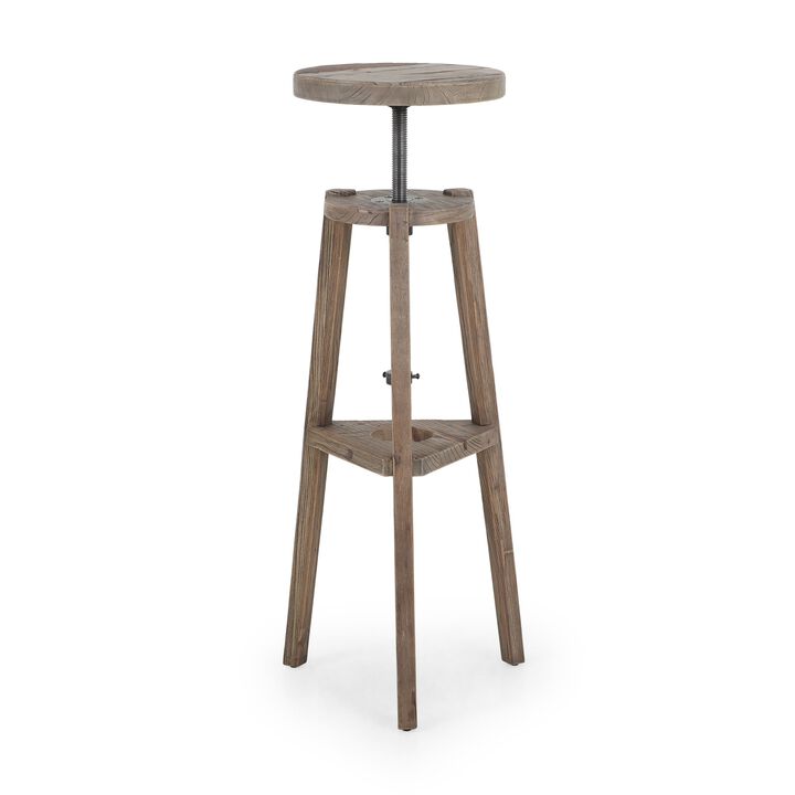 Addy Bleached Elm Pedestal