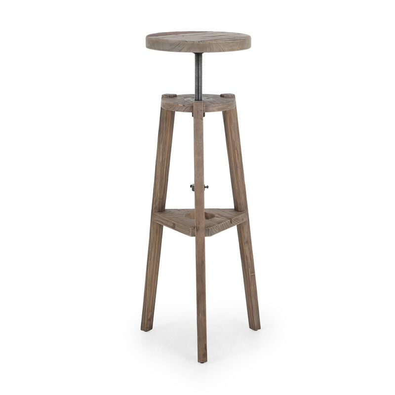 Addy Bleached Elm Pedestal