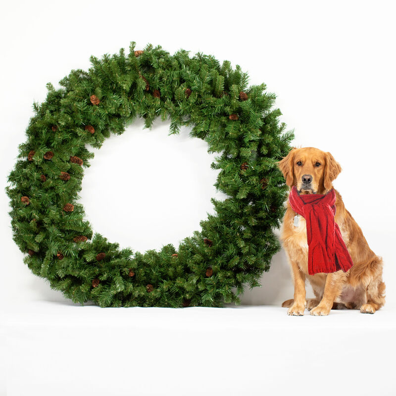 Dakota Red Pine Commercial Artificial Christmas Wreath - 5-Foot  Unlit