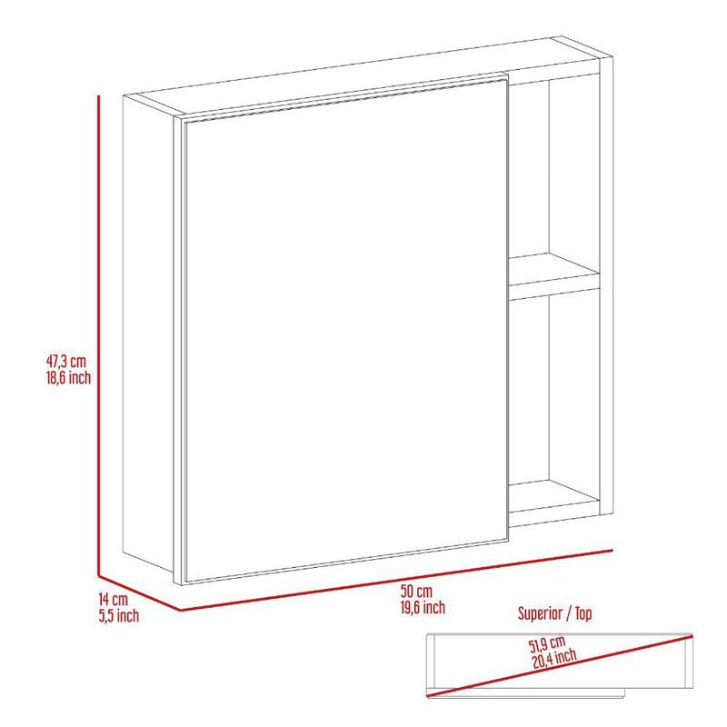 Medicine Cabinet Viking, Bathroom, Black