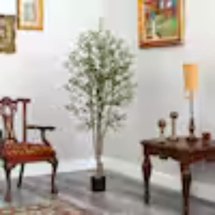 Hivvago 5 Feet Olive Artificial Tree with 1656 Leaves