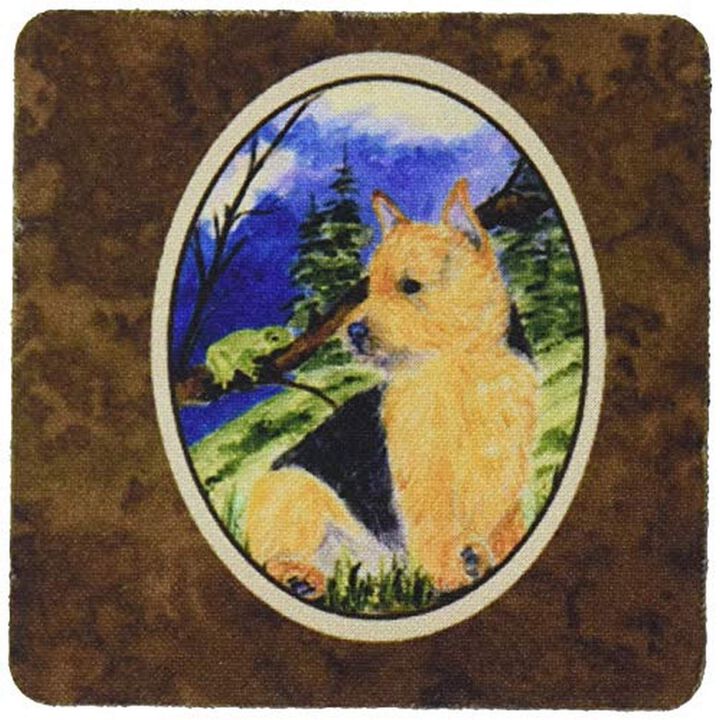 Caroline's Treasures SS8984FC Norwich Terrier Foam Coasters (Set of 4), 3.5 H x 3.5 W, Multicolor