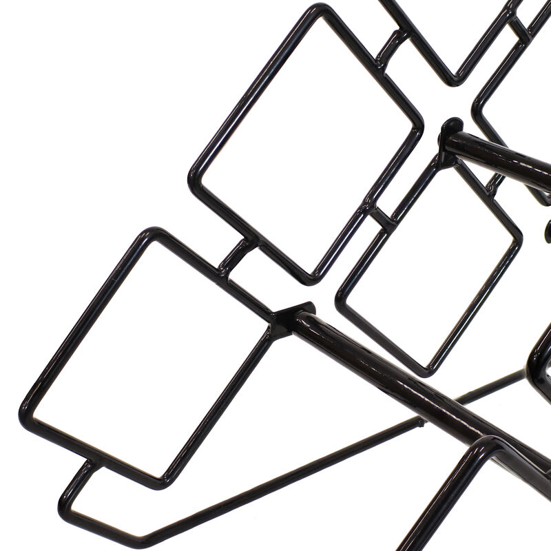 Sunnydaze 6-Bottle Steel Wire Triangular Tabletop Wine Rack