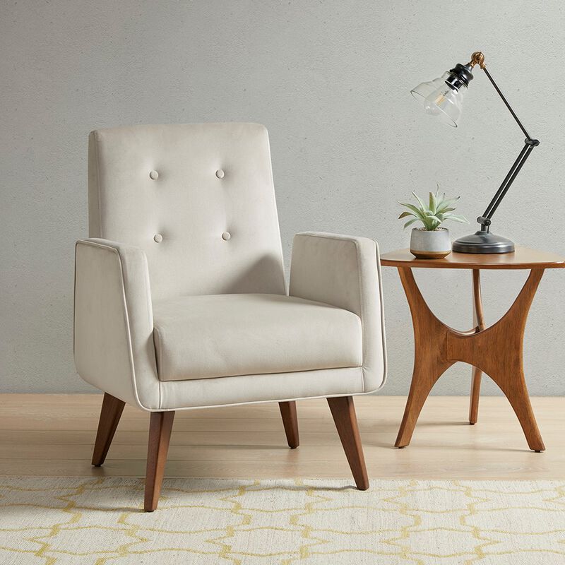 Gracie Mills Darell Elegance Defined Button-Tufted Upholstered Accent Chair