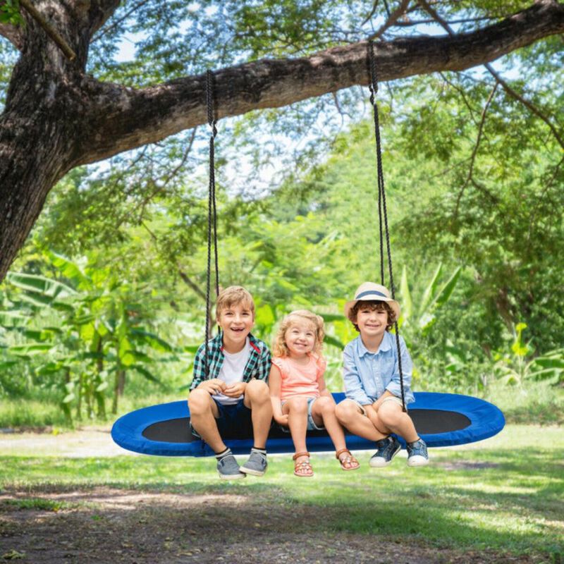 Hivvago 60 Inch Saucer Surf Outdoor Adjustable Swing Set