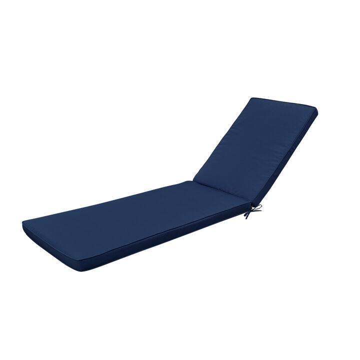 2 PCS Set Outdoor Lounge Chair Cushion Replacement Patio Furniture Seat Cushion