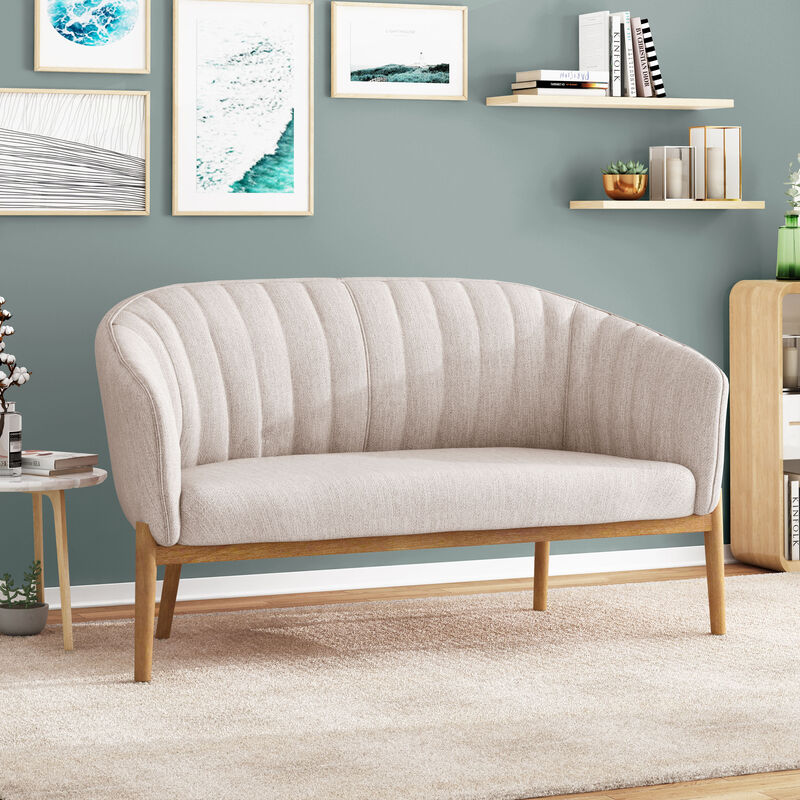 Merax Mid Century Modern Loveseat Accent Chairs