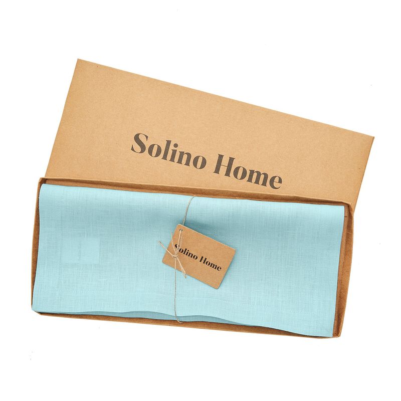 Solino Home 100% Pure Linen Table Runner | Fete for Valentine;s